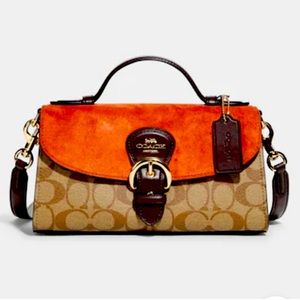 COACH KLEO Top Handle in Signature Canvas